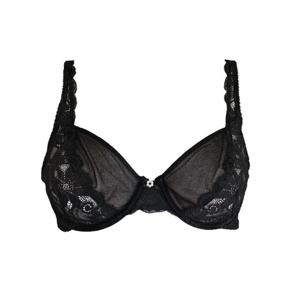 vintage goth lace bra 